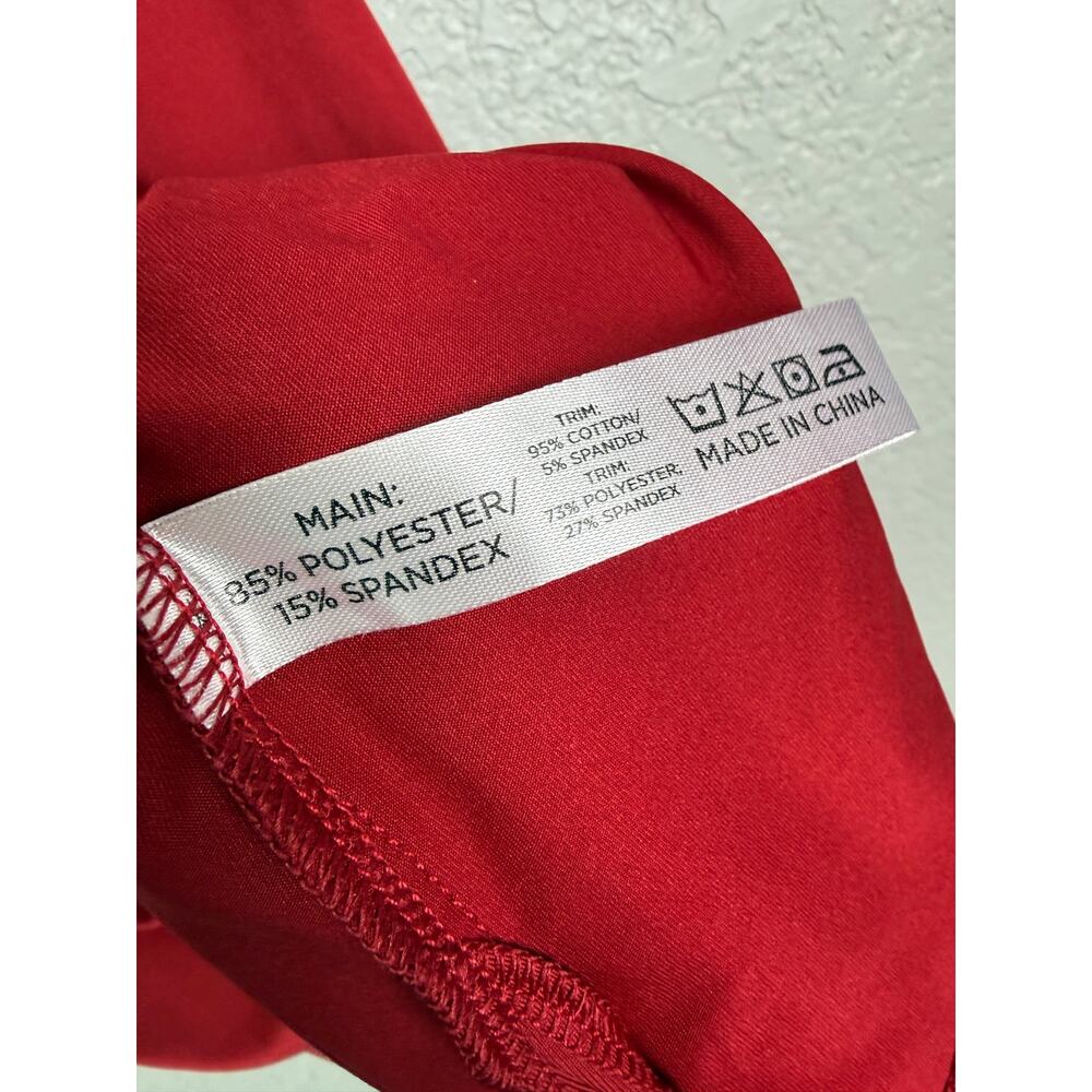 Tuckernuck Red Sleeveless Performance Jersey Caroline Polo Top XXL Golf Tnuck - Picture 8 of 10